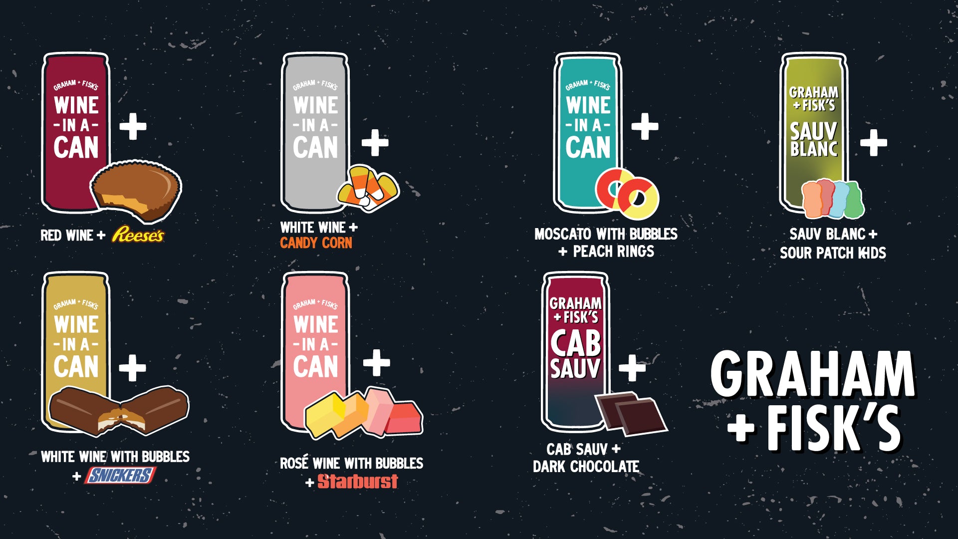 Indulgent Candy and Canned Wine Pairings with Graham + Fisk’s Wine-In-A-Can