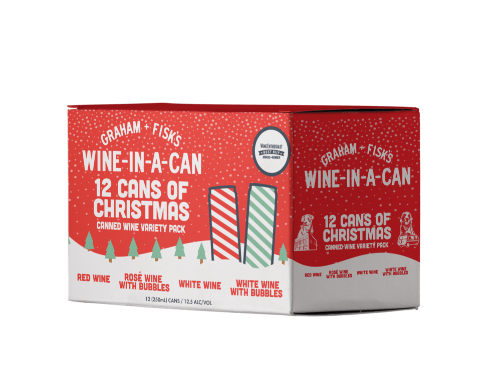 12 cans of christmas wine